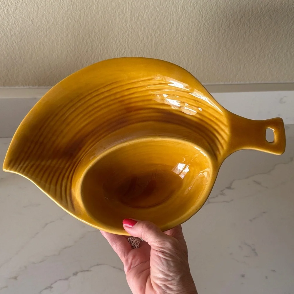 Mid Century Modern Florence Leaf Dish California